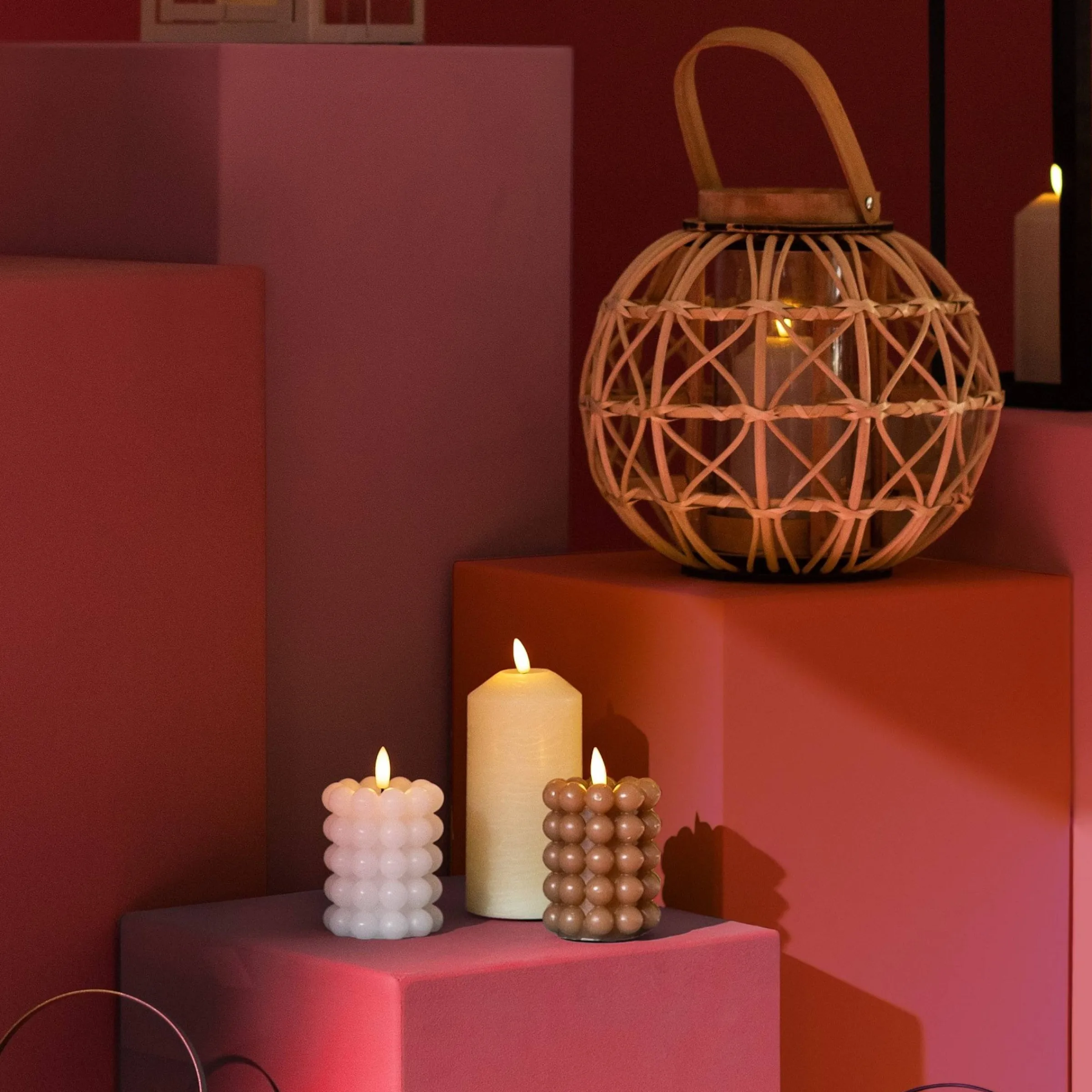 Depot Adventskerzen^Led-Kerze Bubble