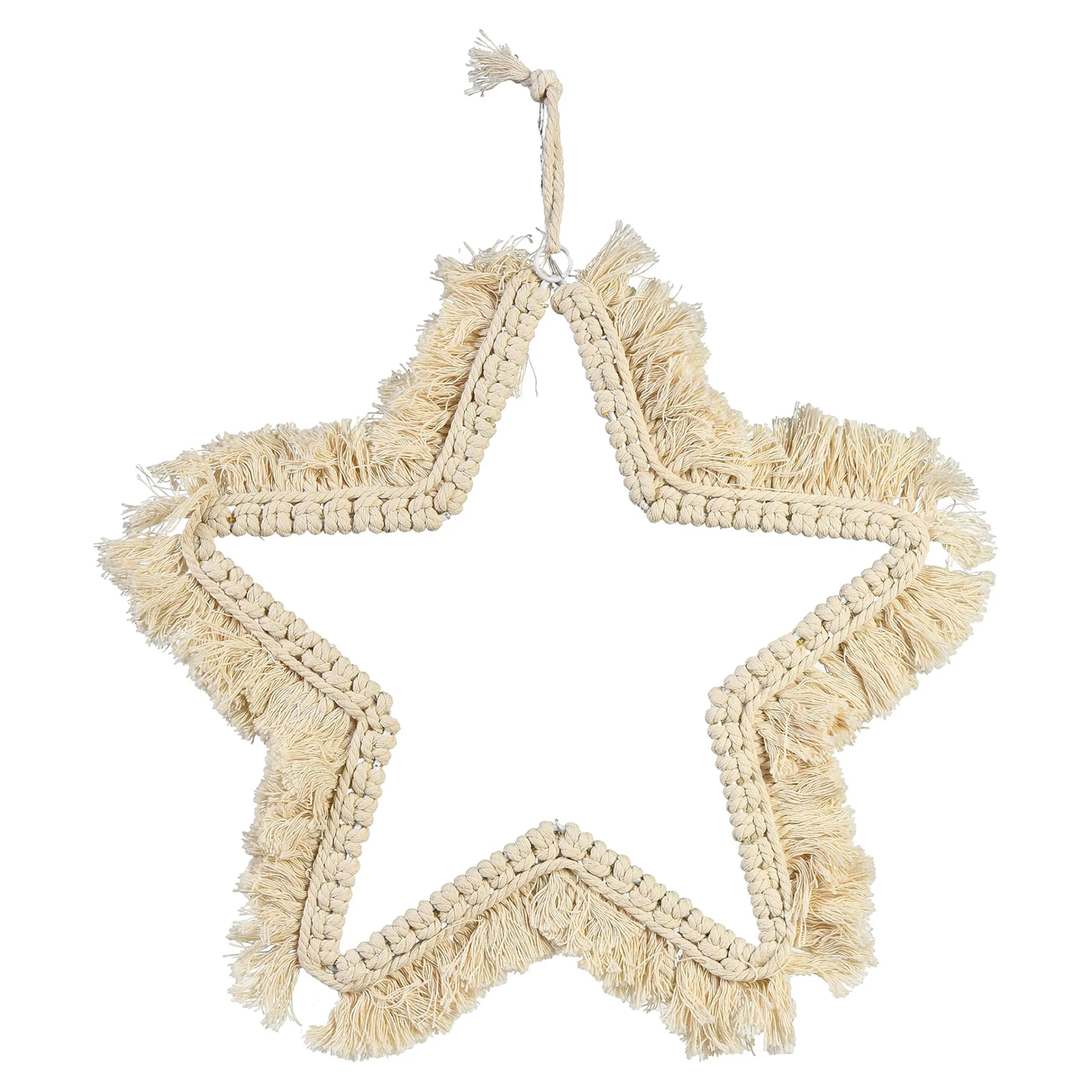 Depot Beleuchtung Für Drinnen^Led-Lichtobjekt Makramee Star