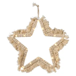 Depot Beleuchtung Für Drinnen^Led-Lichtobjekt Makramee Star