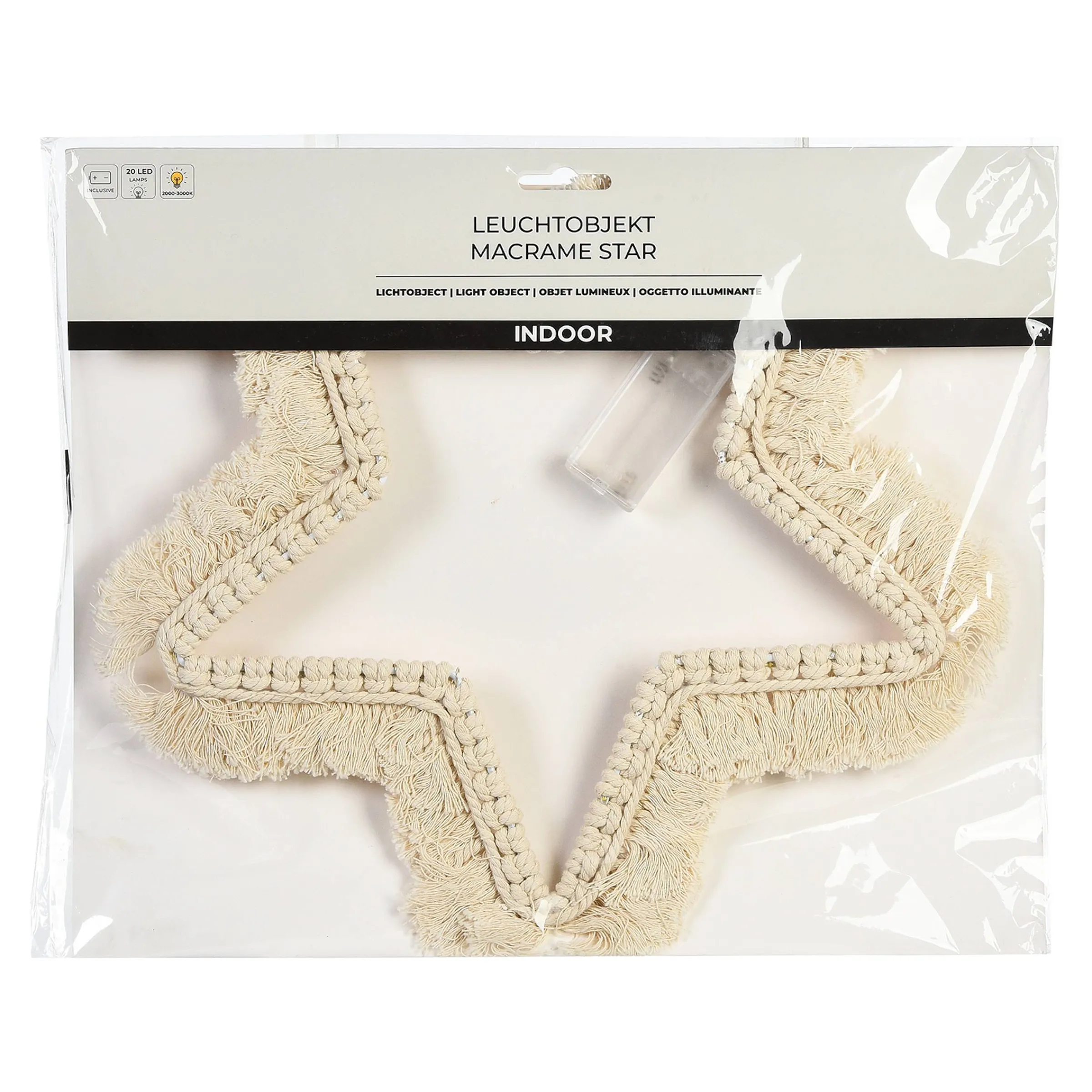 Depot Beleuchtung Für Drinnen^Led-Lichtobjekt Makramee Star