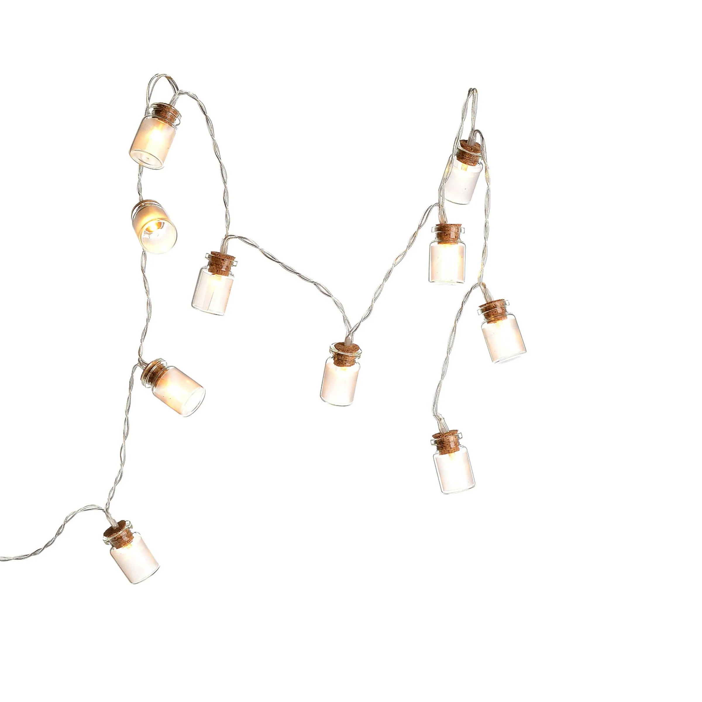 Depot Beleuchtung Für Drinnen^Lichterkette Gläser, 10 Led, Batteriebetrieben