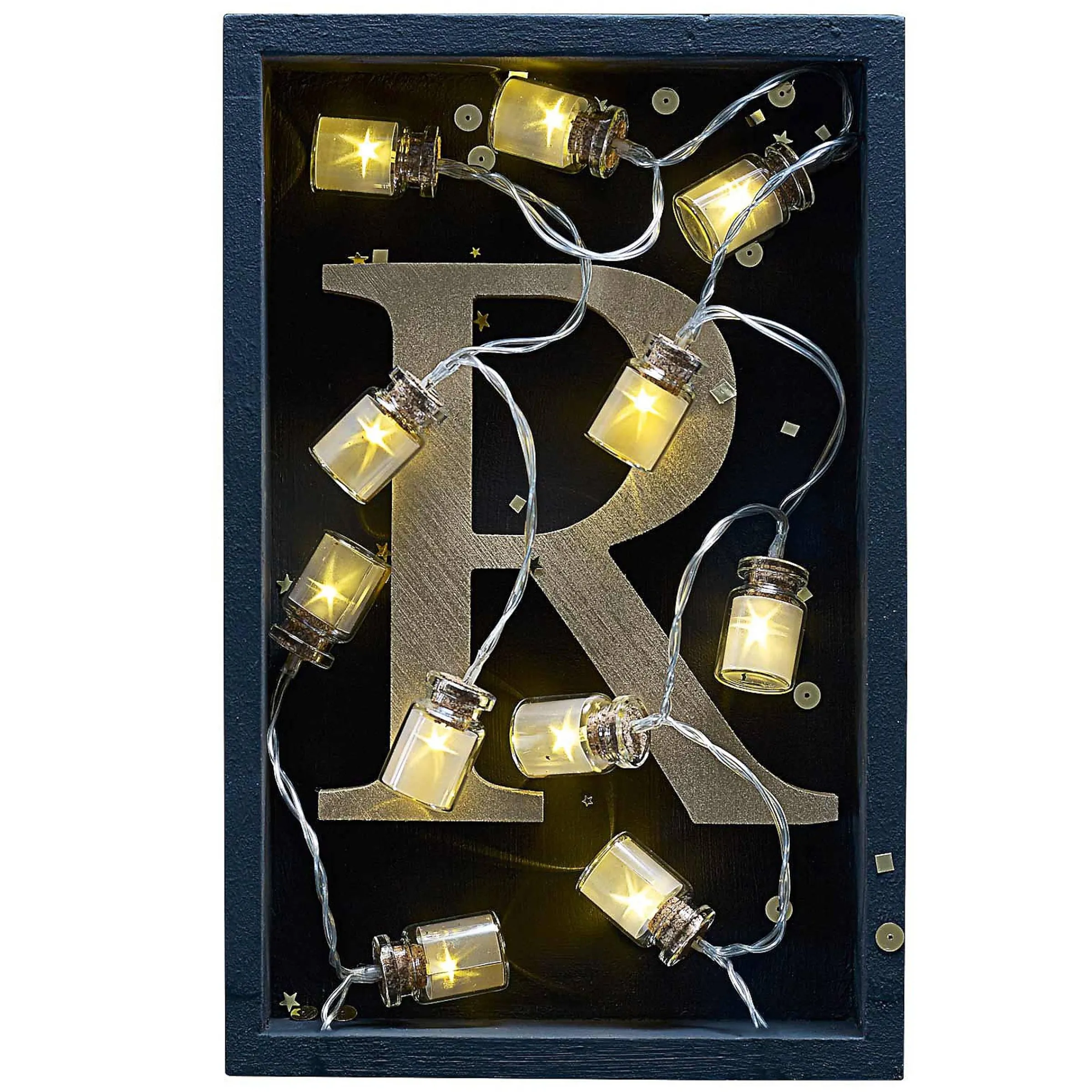 Depot Beleuchtung Für Drinnen^Lichterkette Gläser, 10 Led, Batteriebetrieben