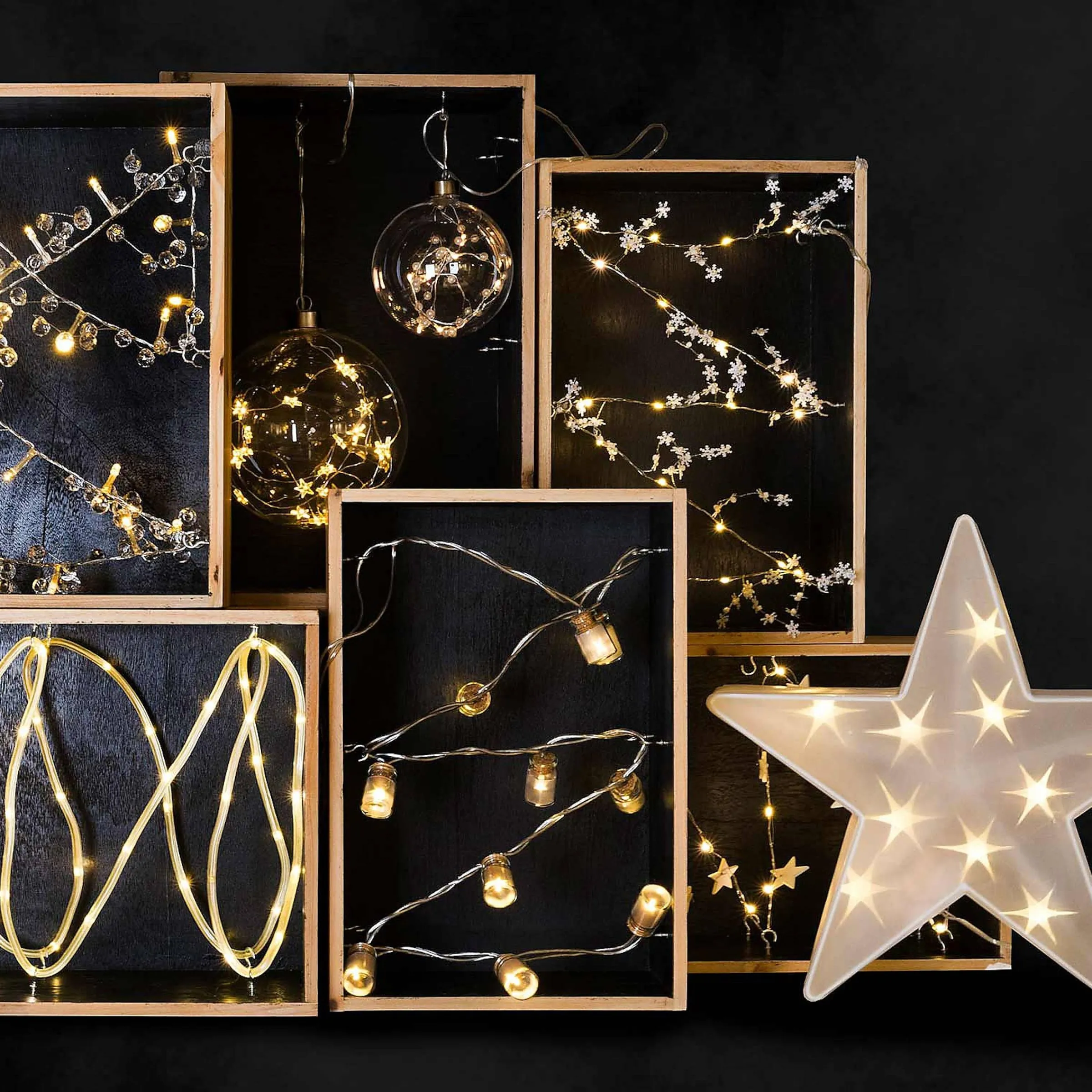 Depot Beleuchtung Für Drinnen^Lichterkette Gläser, 10 Led, Batteriebetrieben