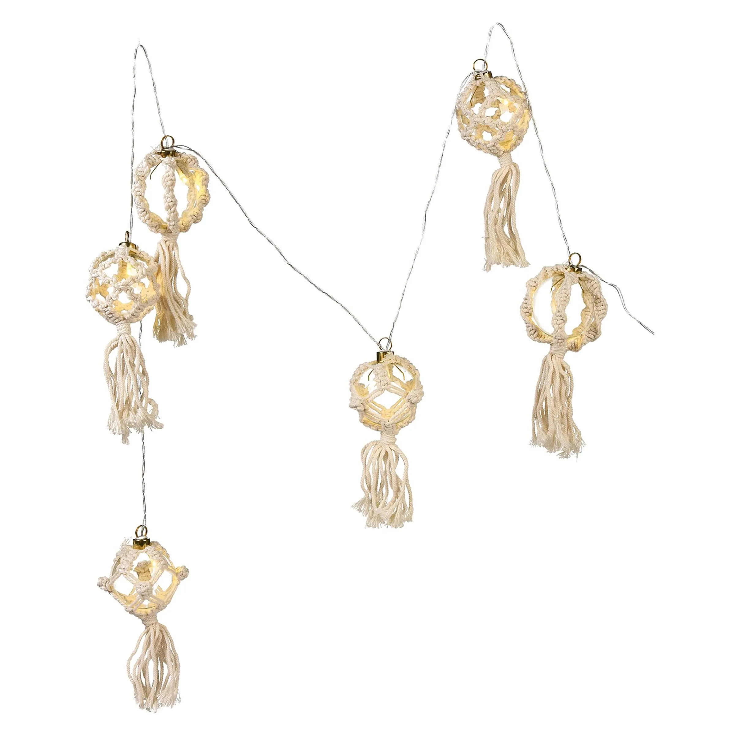 Depot Beleuchtung Für Drinnen^Lichterkette Makramee Bulbs