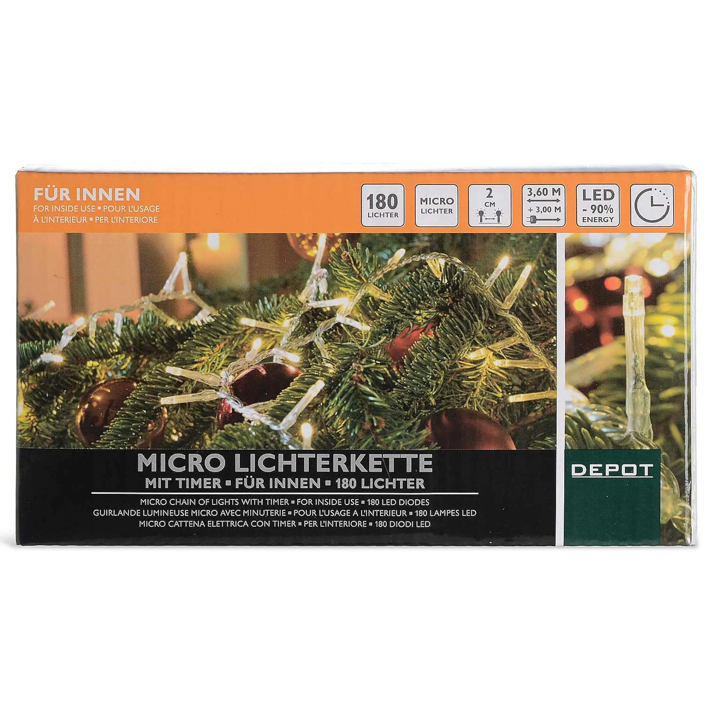 Depot Beleuchtung Für Drinnen^Lichterkette Mit Kugelaufhangern