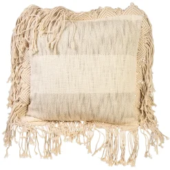 Depot Makramee-Kissenhulle Stripe> Kissen