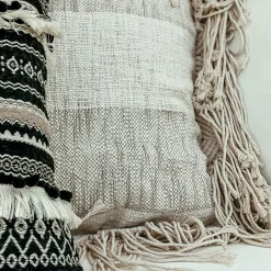 Depot Makramee-Kissenhulle Stripe> Kissen