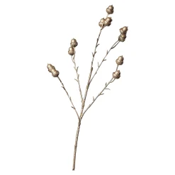 Depot Blumen^Metallic-Kunstzweig Eichel