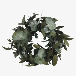 Depot Adventskranze & Zubehör^Mini-Trockenblumenkranz Greenery