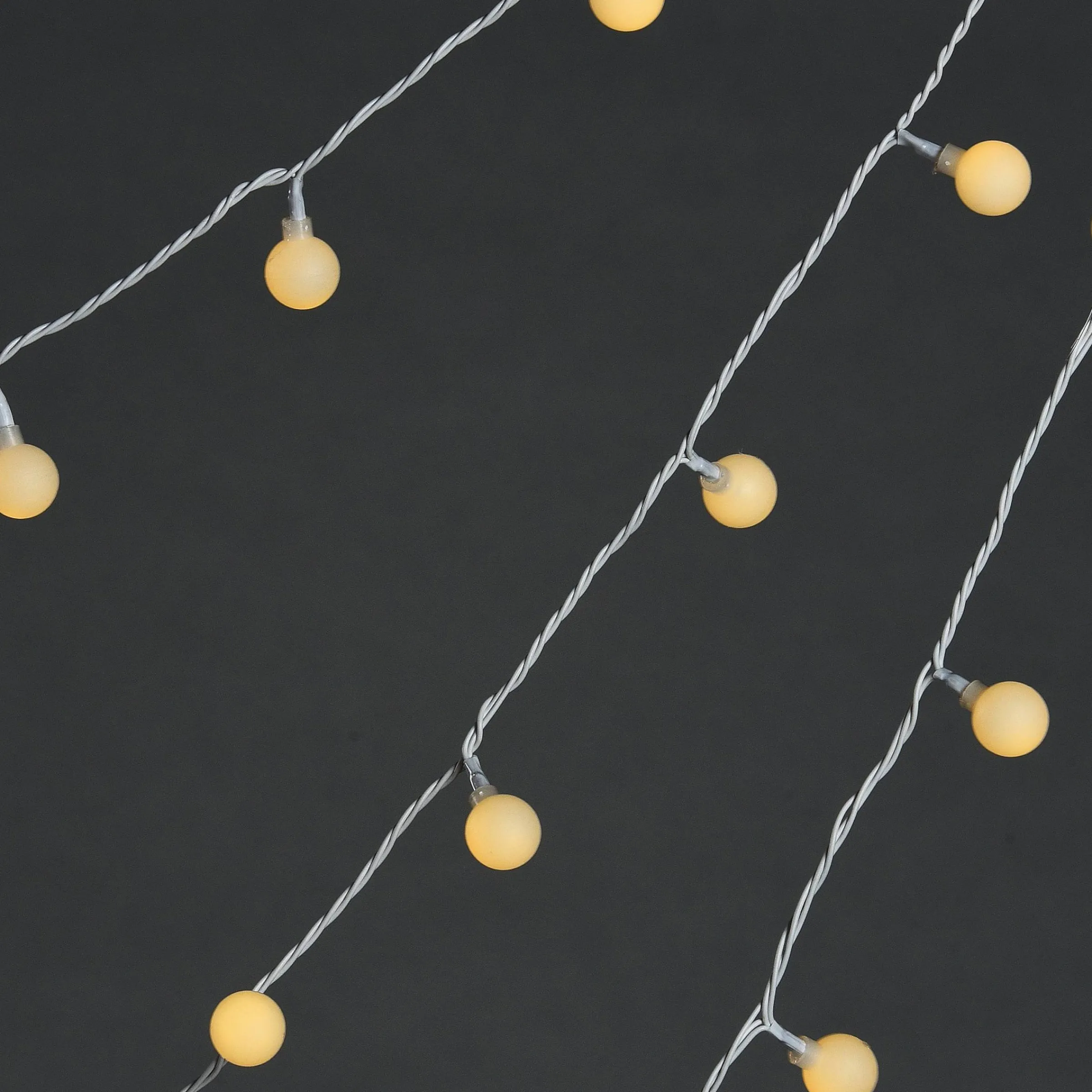 Depot Beleuchtung Für Drinnen^Outdoor-Lichterkette Mini-Schneeballe, 3-Reihig