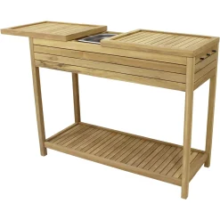 Depot Outdoor-Tisch Toni Aus Teakholz Mit Edelstahlschussel> Garten- & Balkonmöbel