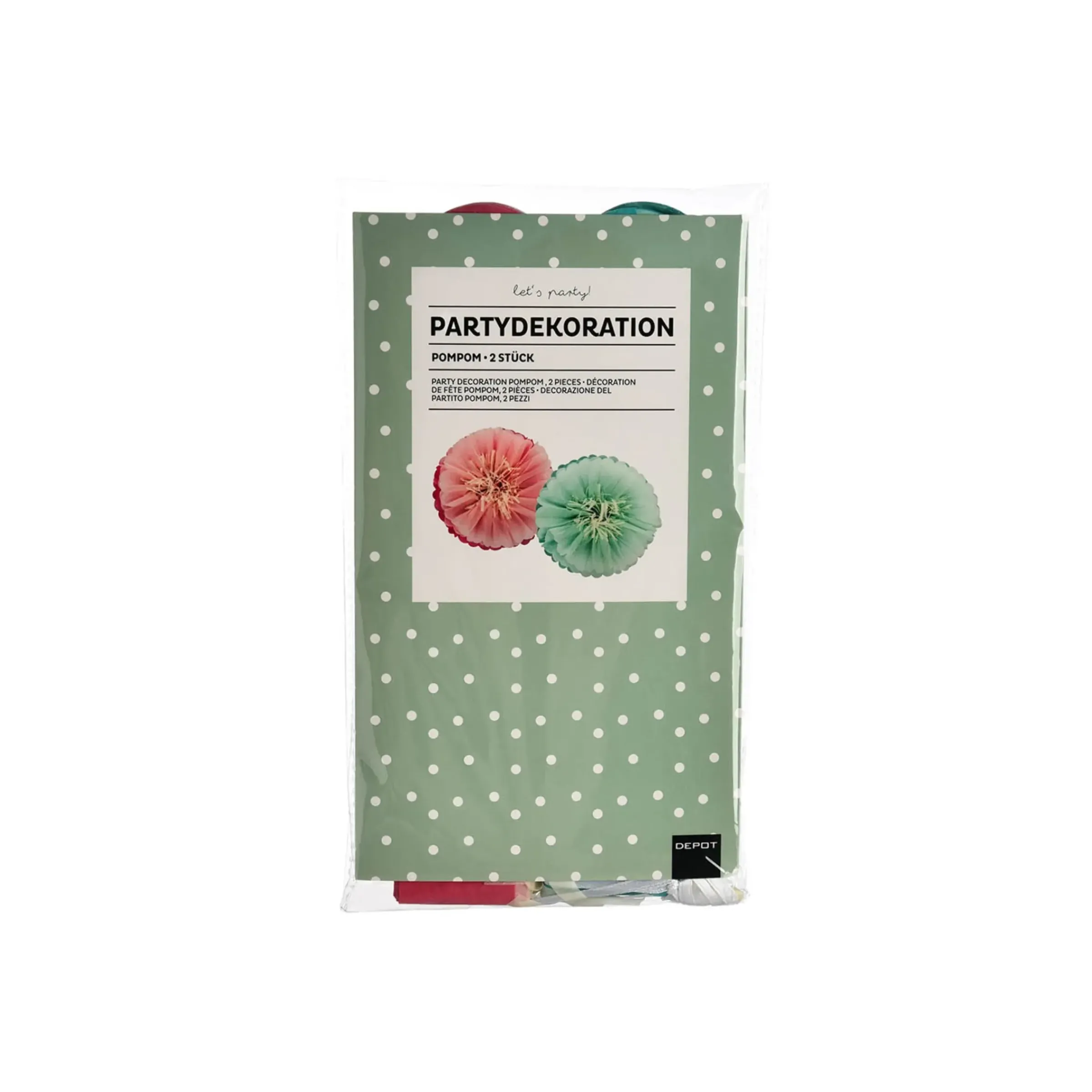 Depot Pompoms-Set Blute> Partydeko