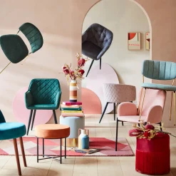 Depot Samt-Hocker Ole> Poufs & Hocker