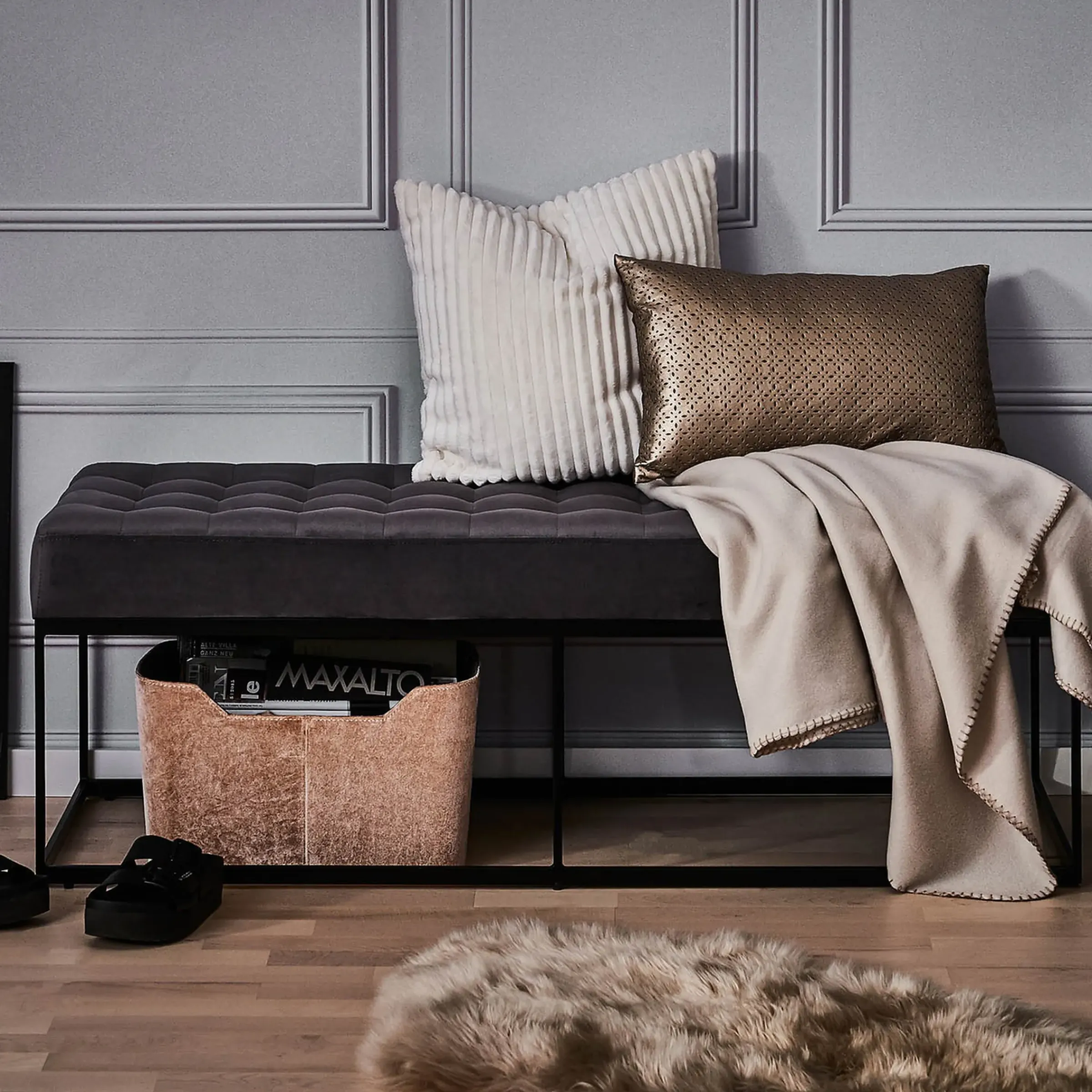 Depot Samt-Sitzbank Angi> Banke