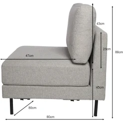 Depot Sofa-Mittelelement Lio, Modular><noscript><img width=