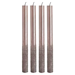 Depot Adventskerzen^Stabkerzen Metallic Granulat