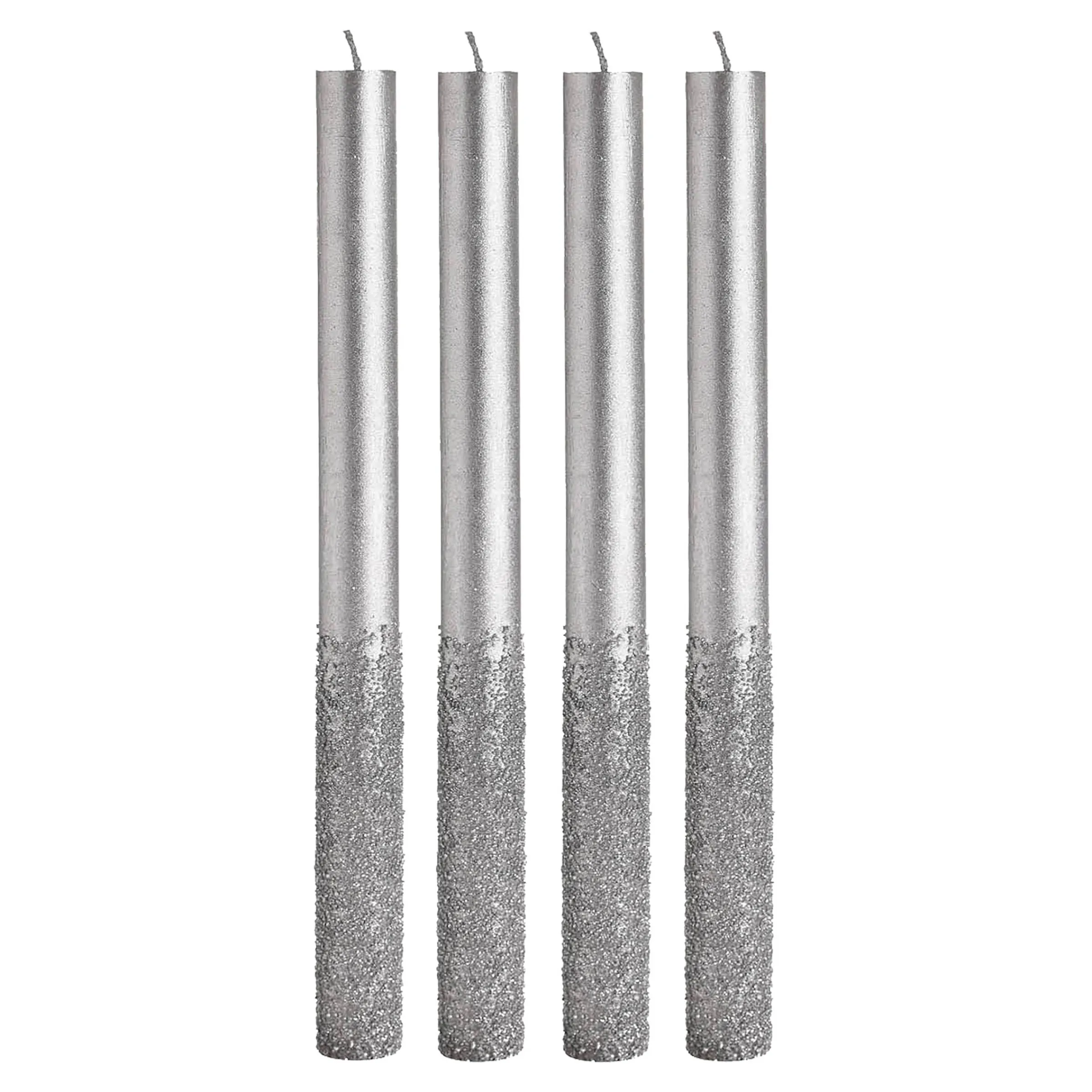 Depot Adventskerzen^Stabkerzen Metallic Granulat
