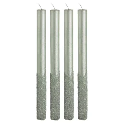 Depot Adventskerzen^Stabkerzen Metallic Granulat