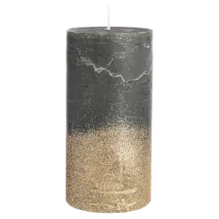 Depot Adventskerzen^Stumpenkerze Gold Glitter