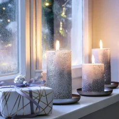 Depot Adventskerzen^Stumpenkerze Metallic Granulat
