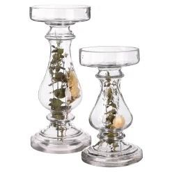 Depot Laternen & Kerzenhalter^Stumpenkerzenhalter-Set Dryflower