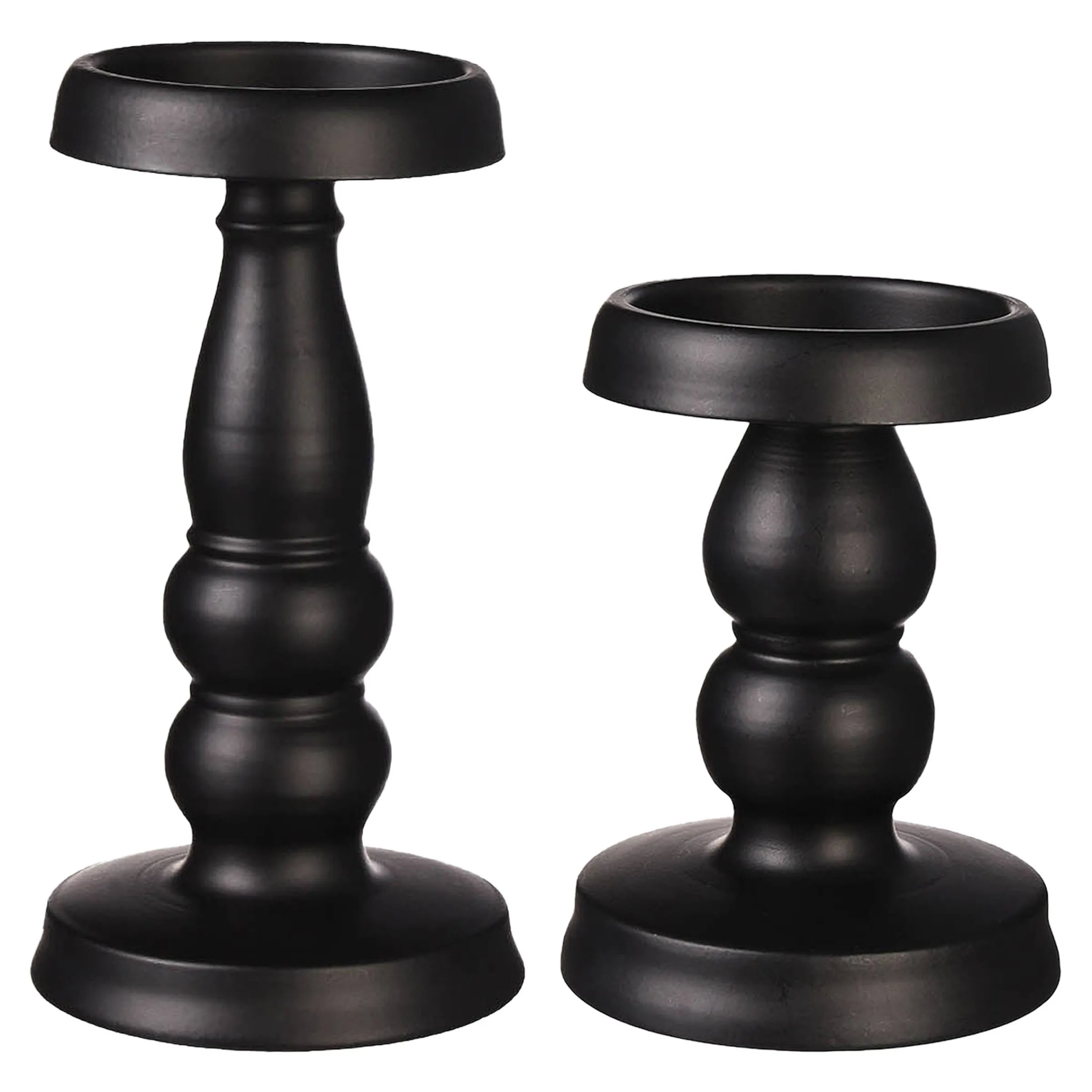 Depot Laternen & Kerzenhalter^Stumpenkerzenhalter-Set Svart