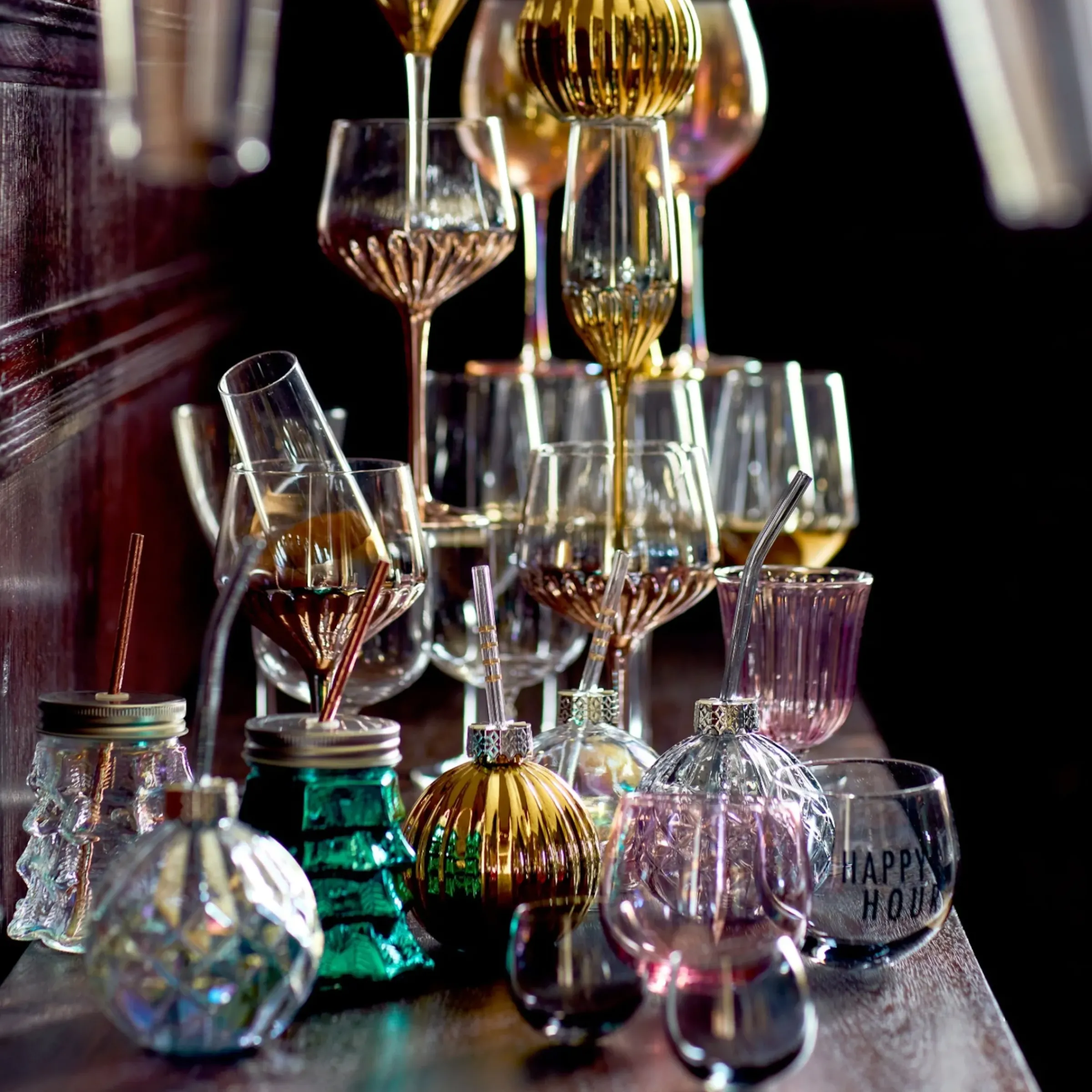 Depot Trinkgefas-Set Tanne & Rhombball> Gläser