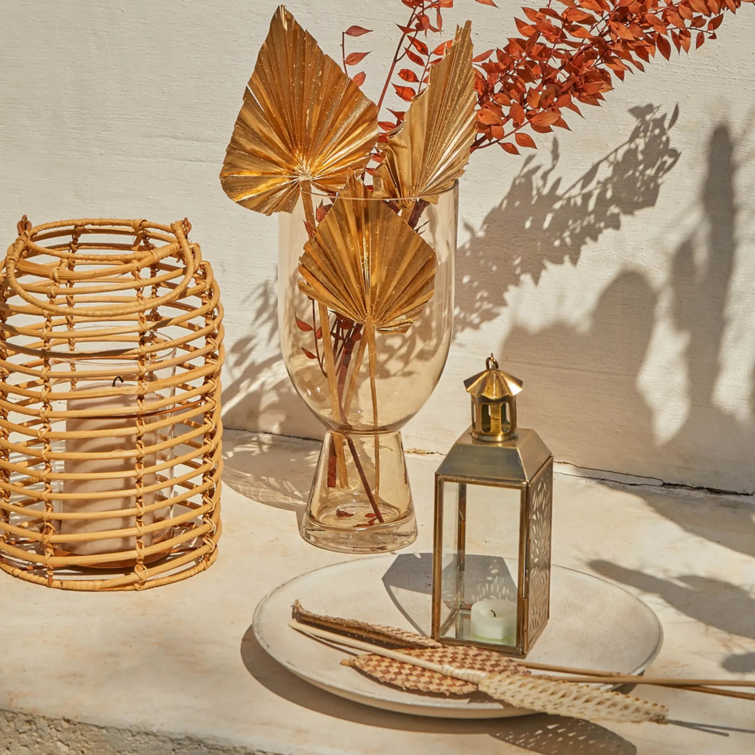 Depot Trockenblumenbund Ruscus> Einzelblumen & Zweige