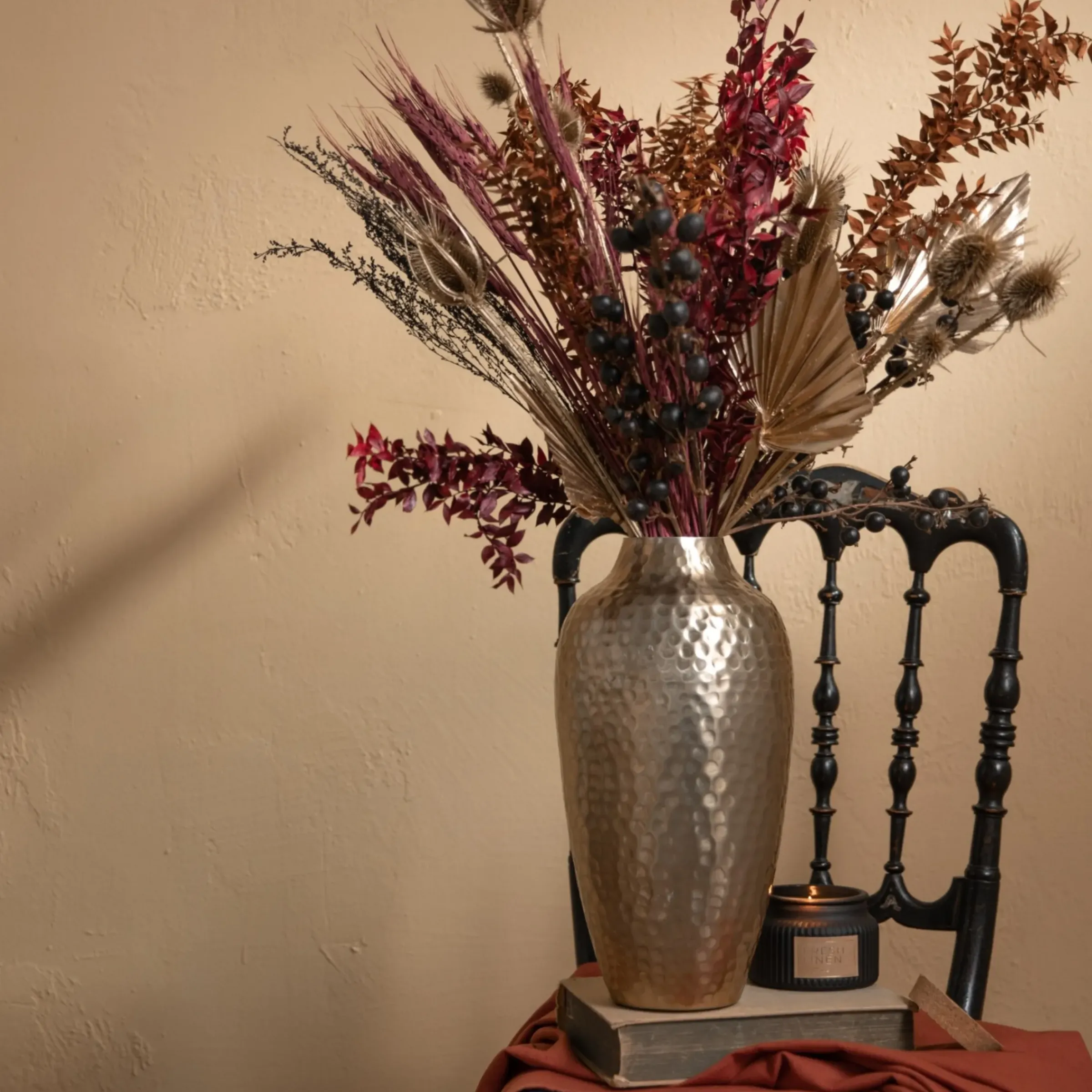 Depot Trockenblumenbund Ruscus> Einzelblumen & Zweige