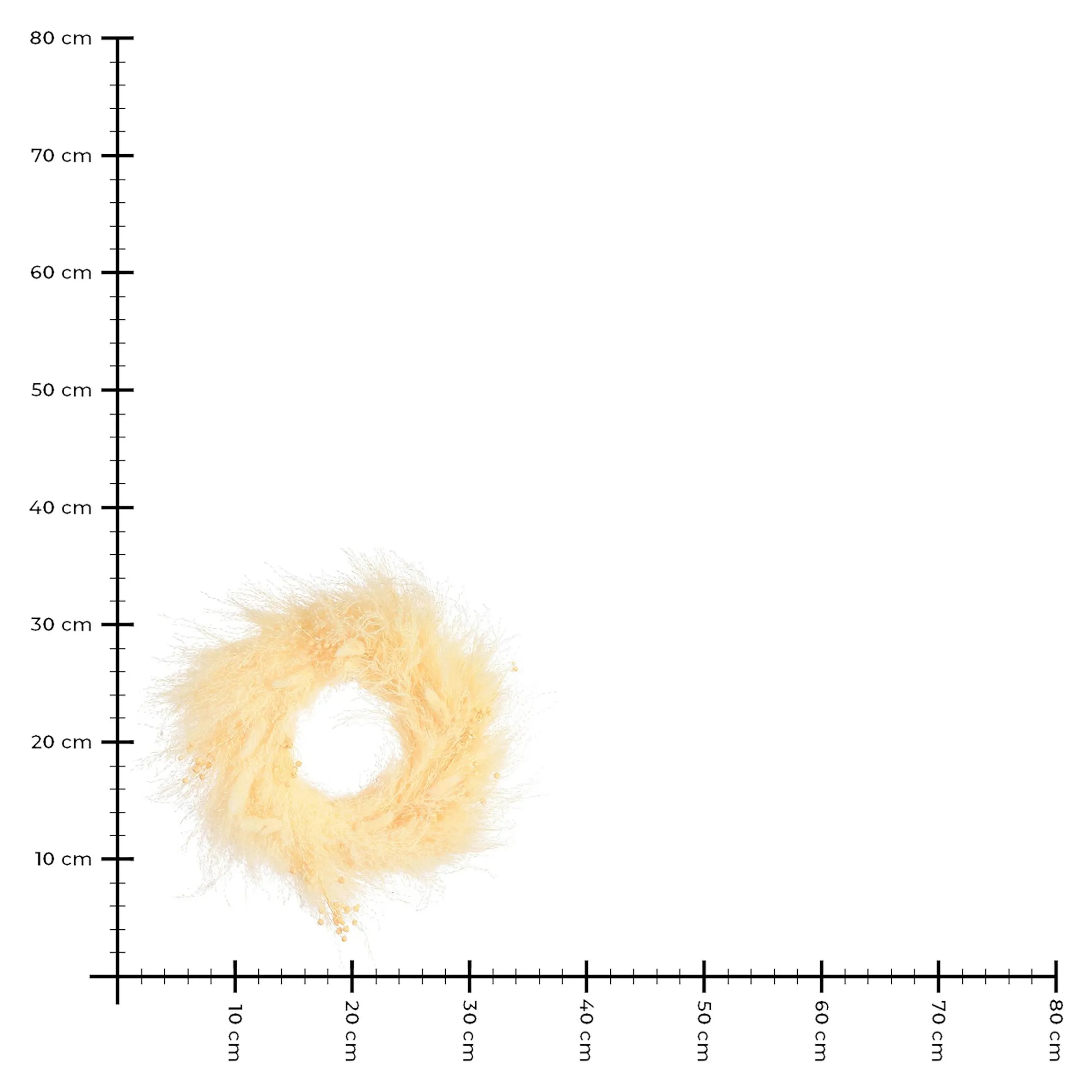 Depot Kranze^Trockenblumenkranz Fluffy