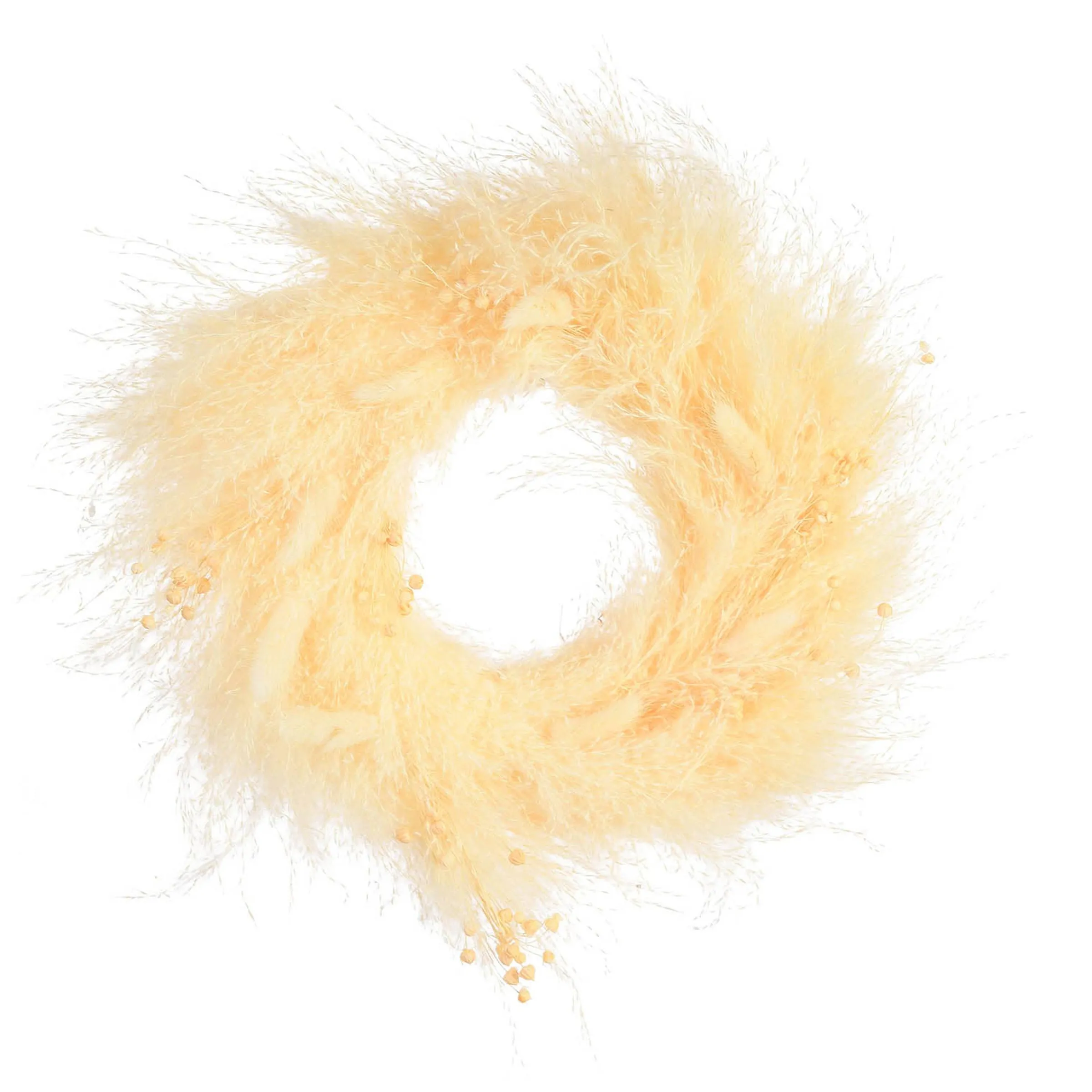 Depot Kranze^Trockenblumenkranz Fluffy