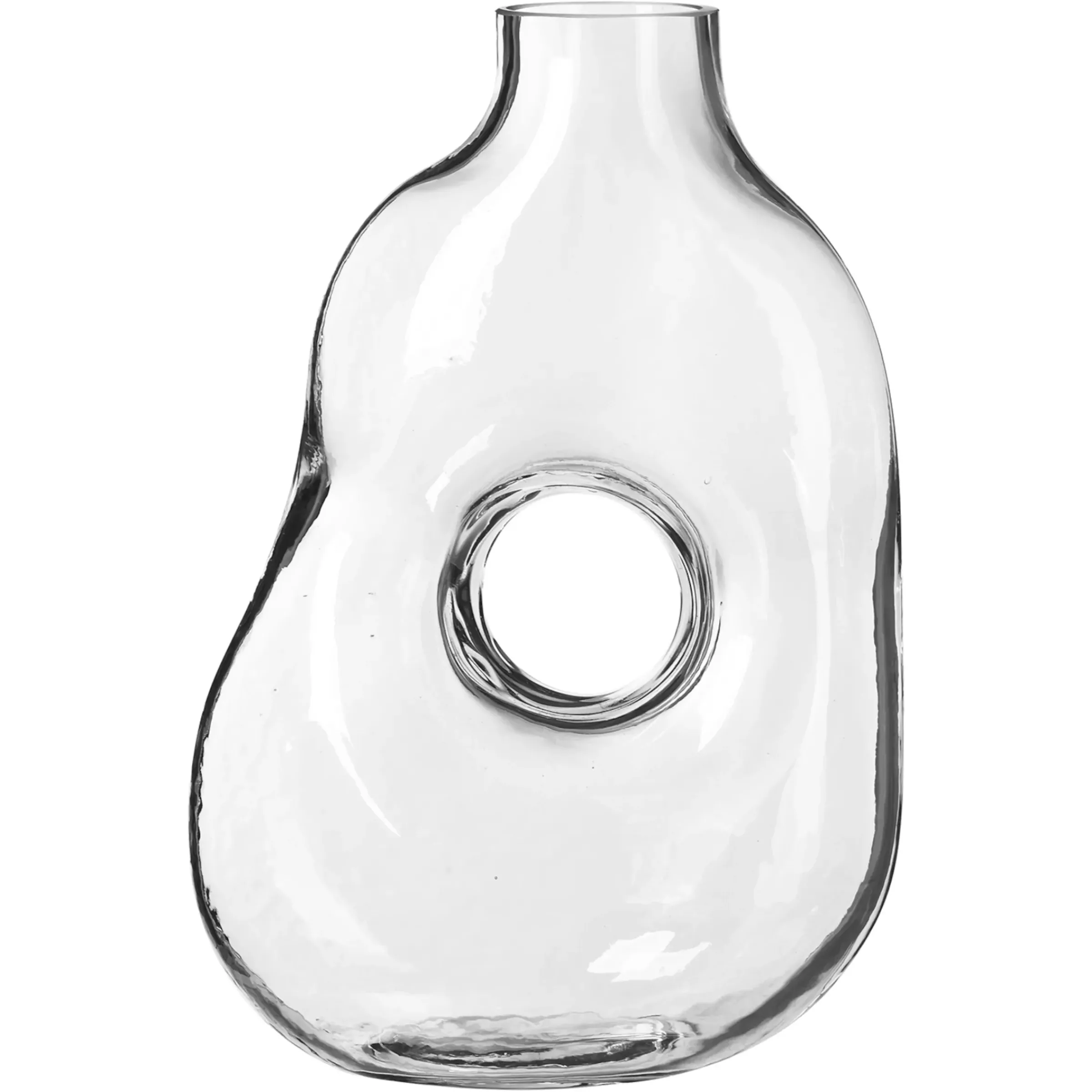 Depot Vase Hole Glass Ca.18X10,5X26C> Vasen