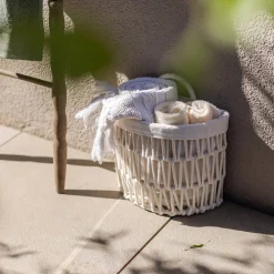 Depot Geschenkideen^Wand-Aufbewahrungskorb Makramee