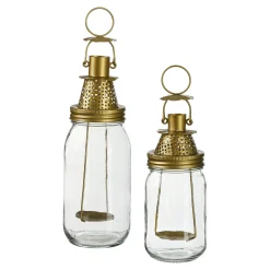 Depot Laternen & Kerzenhalter^Windlicht-Set Nostalgie