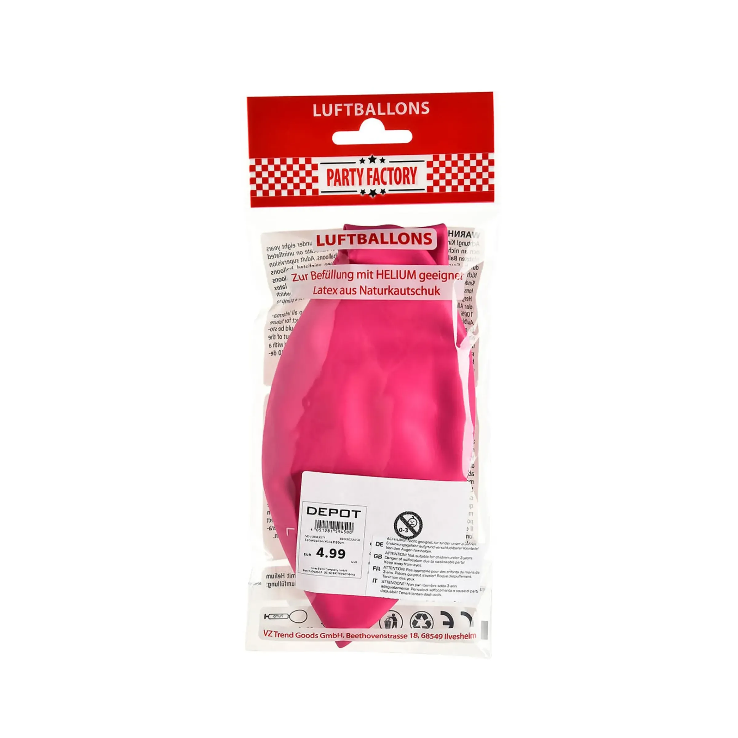Depot Xl-Luftballon Uni> Luftballons