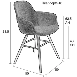 Depot Zuiver Armlehnstuhl Albert Kuip><noscript><img width=