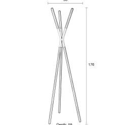 Depot Geschenkideen^Zuiver Standgarderobe Rack