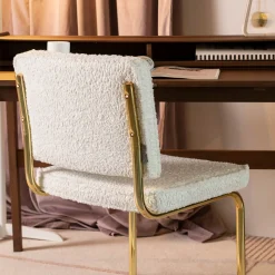 Depot Zuiver Teddyfell-Freischwinger-Stuhl> Stühle