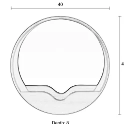 Depot Zuiver Wandspiegel Round Wall><noscript><img width=
